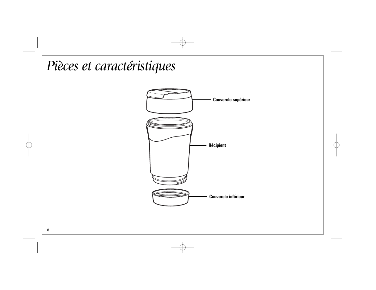 Pièces et caractéristiques | Hamilton Beach Stay or Go 50239 User Manual | Page 8 / 20