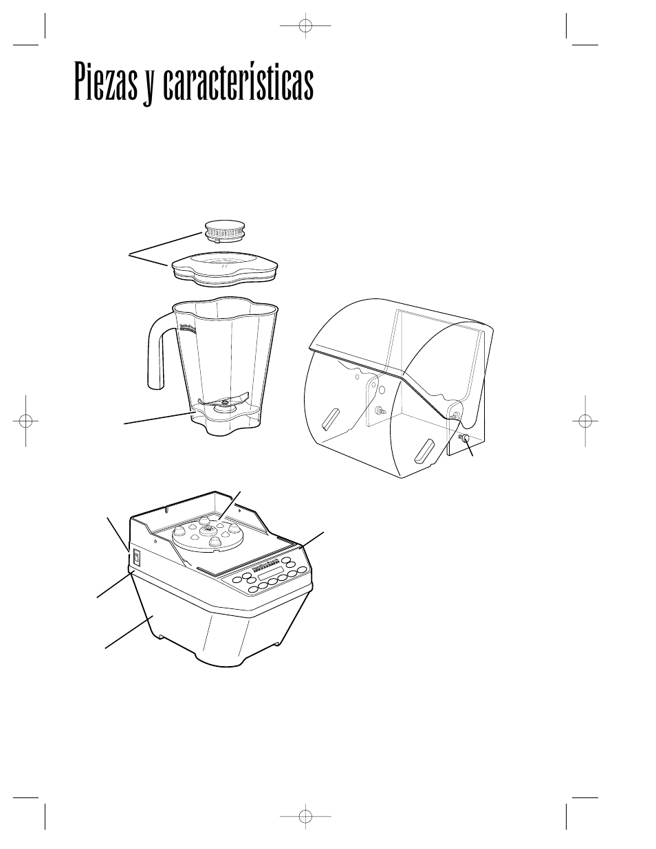 Piezas y características | Hamilton Beach Summit Series User Manual | Page 30 / 152