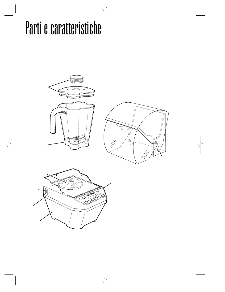 Parti e caratteristiche | Hamilton Beach Summit Series User Manual | Page 54 / 152