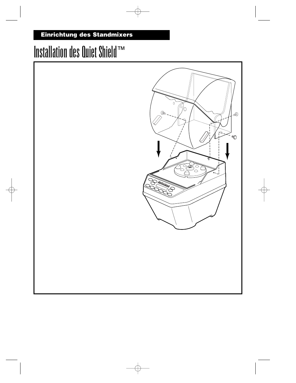 Installation des quiet shield | Hamilton Beach Summit Series User Manual | Page 80 / 152