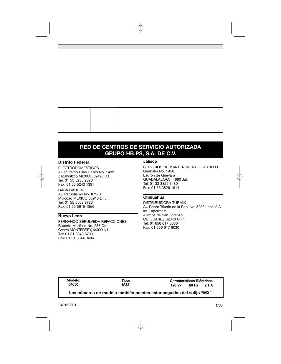 Hamilton Beach Hand/Stand Mixer User Manual | Page 20 / 20