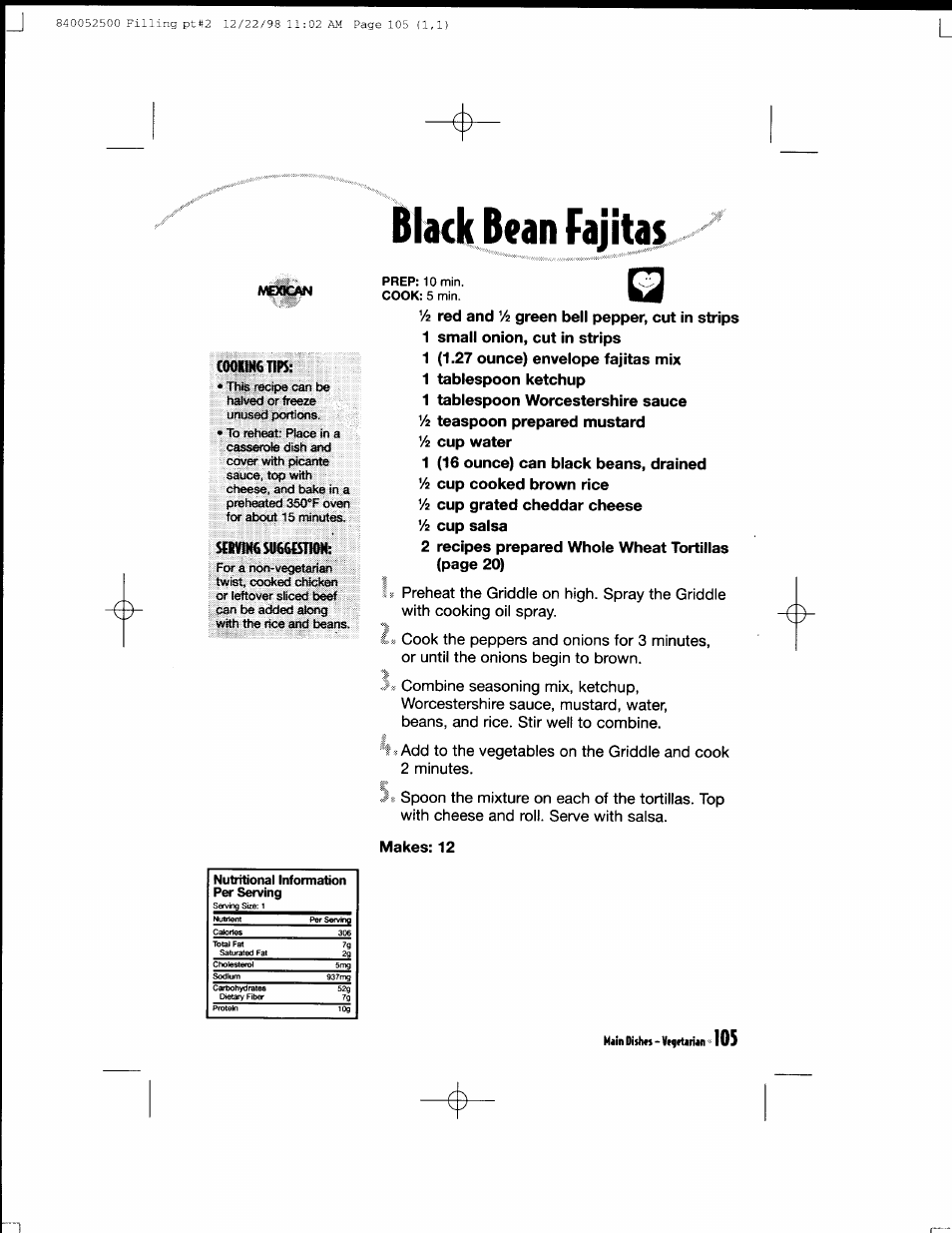 Makes: 12, Main dishas - vaffurian | Hamilton Beach MealMaker Express 80200 User Manual | Page 105 / 123