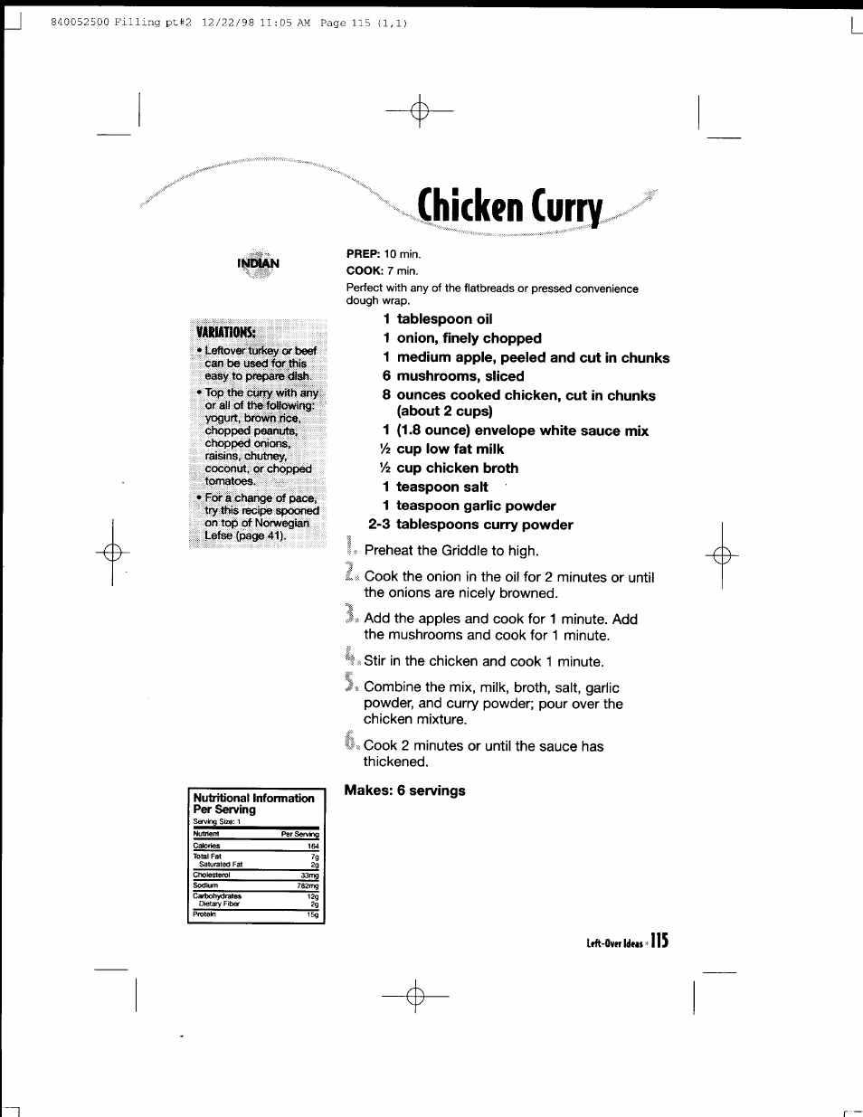 Hamilton Beach MealMaker Express 80200 User Manual | Page 115 / 123