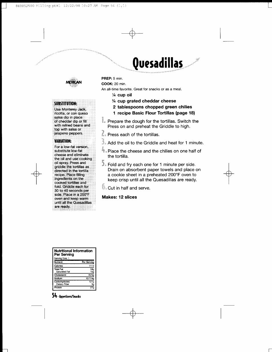 Iií!san, Substitution, Vabiation | Makes: 12 slices | Hamilton Beach MealMaker Express 80200 User Manual | Page 54 / 123