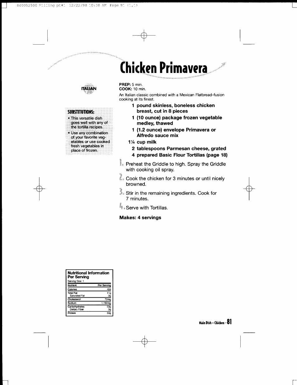 Breast, cut in 8 pieces, Main dish - (hiciwn | Hamilton Beach MealMaker Express 80200 User Manual | Page 81 / 123