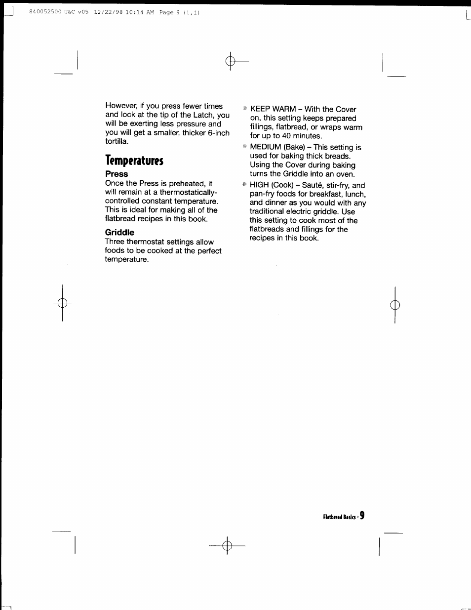 Temperatures | Hamilton Beach MealMaker Express 80200 User Manual | Page 9 / 123