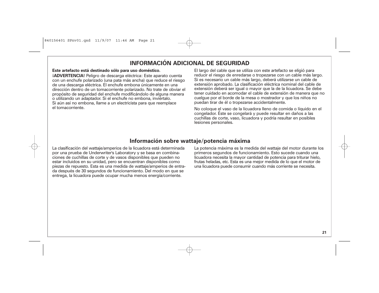 Hamilton Beach Wave Station Plus User Manual | Page 21 / 32