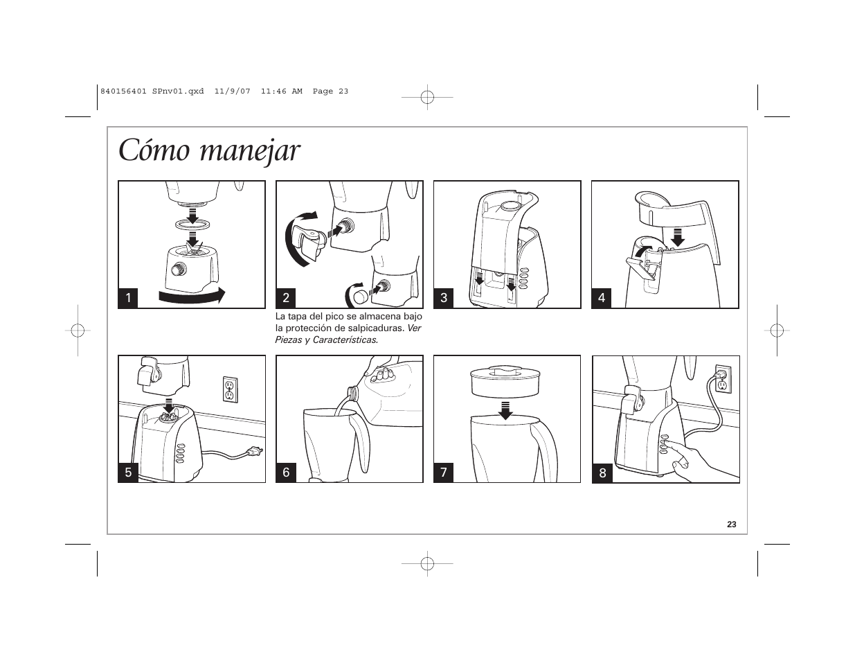 Cómo manejar | Hamilton Beach Wave Station Plus User Manual | Page 23 / 32