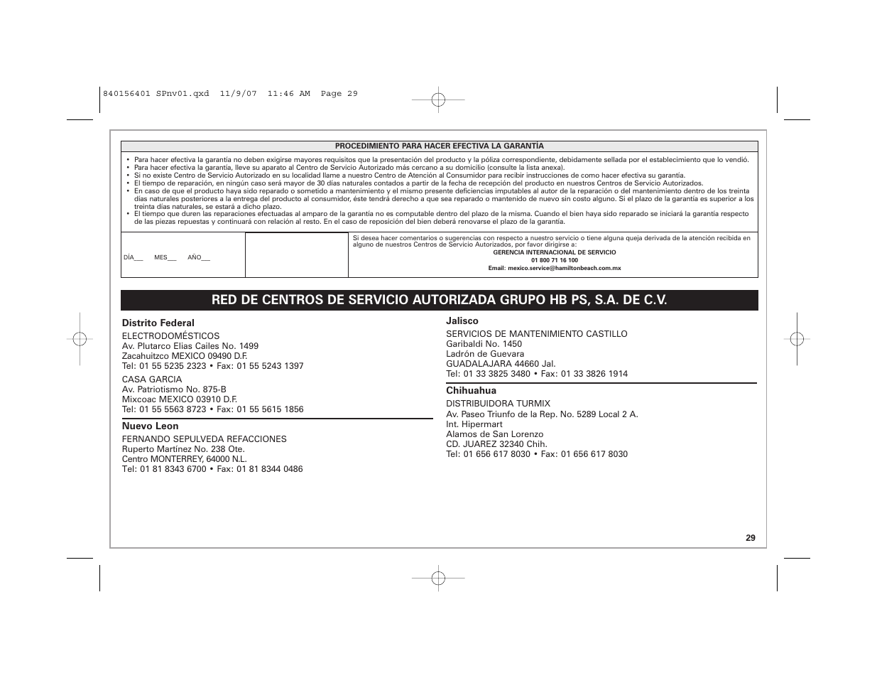 Hamilton Beach Wave Station Plus User Manual | Page 29 / 32