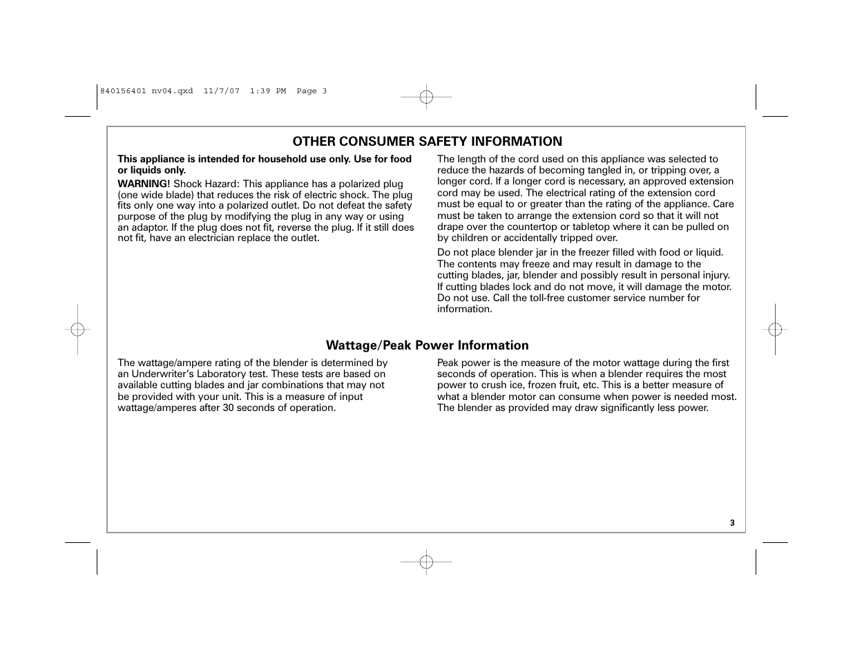 Hamilton Beach Wave Station Plus User Manual | Page 3 / 32