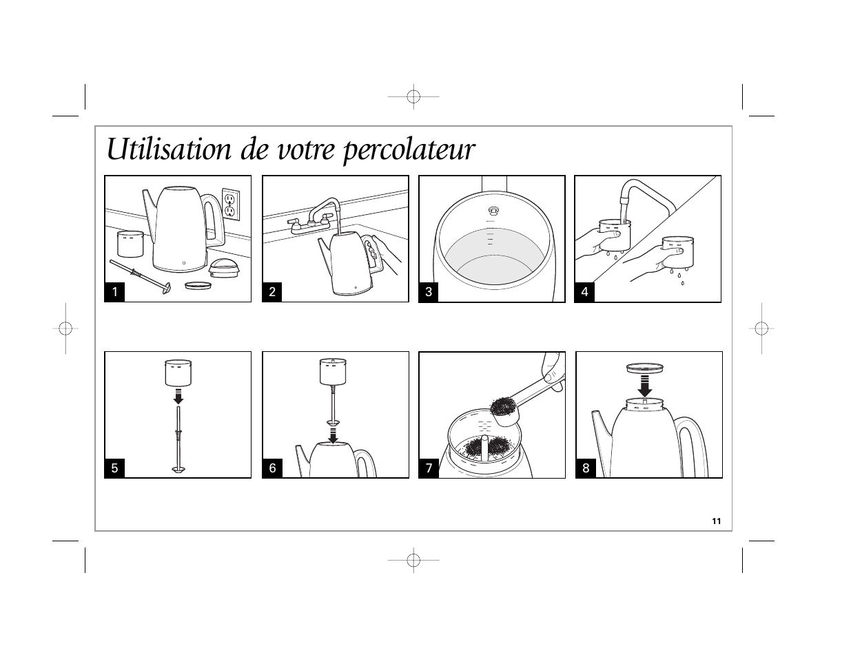 Utilisation de votre percolateur | Hamilton Beach 40619 User Manual | Page 11 / 24