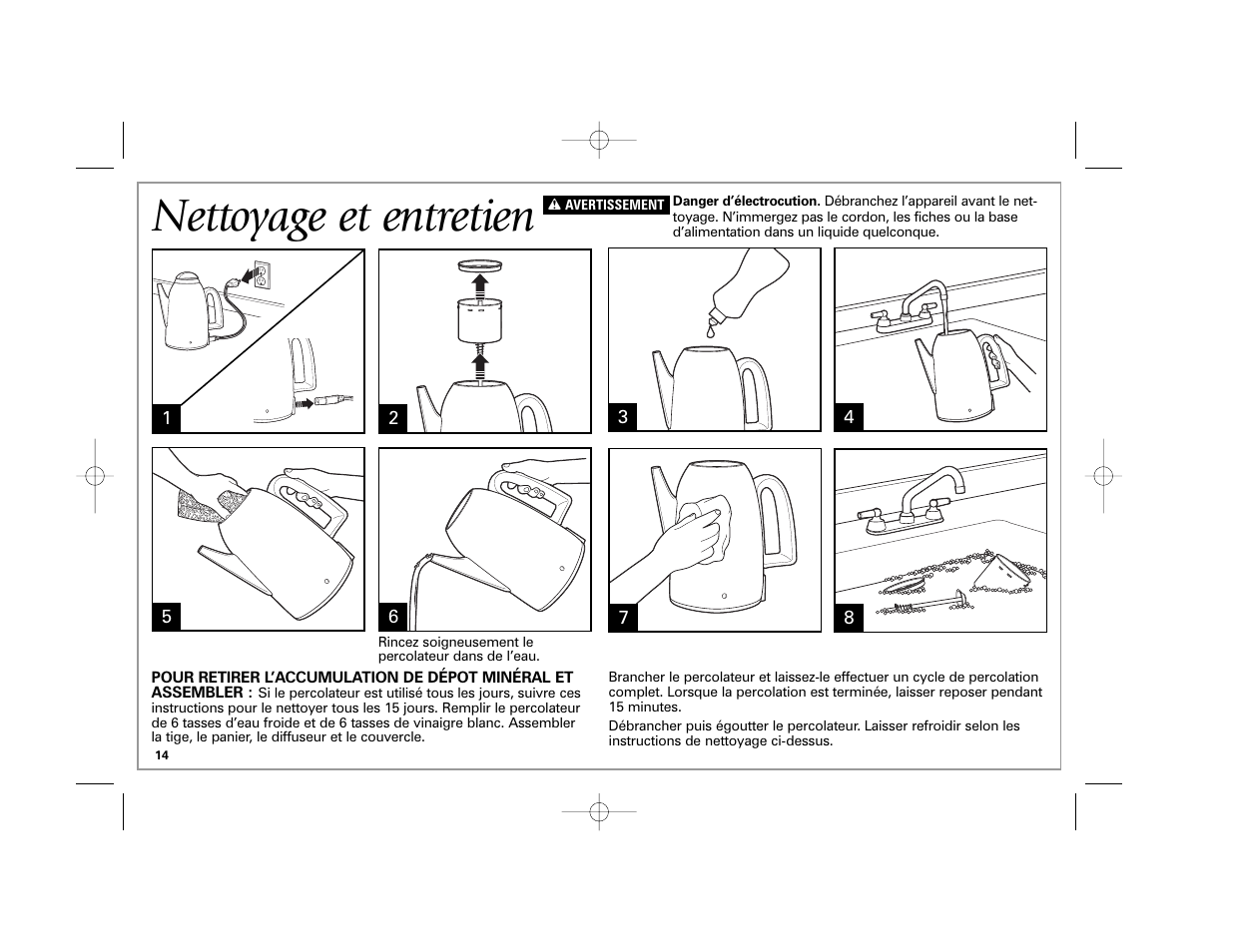 Nettoyage et entretien | Hamilton Beach 40619 User Manual | Page 14 / 24