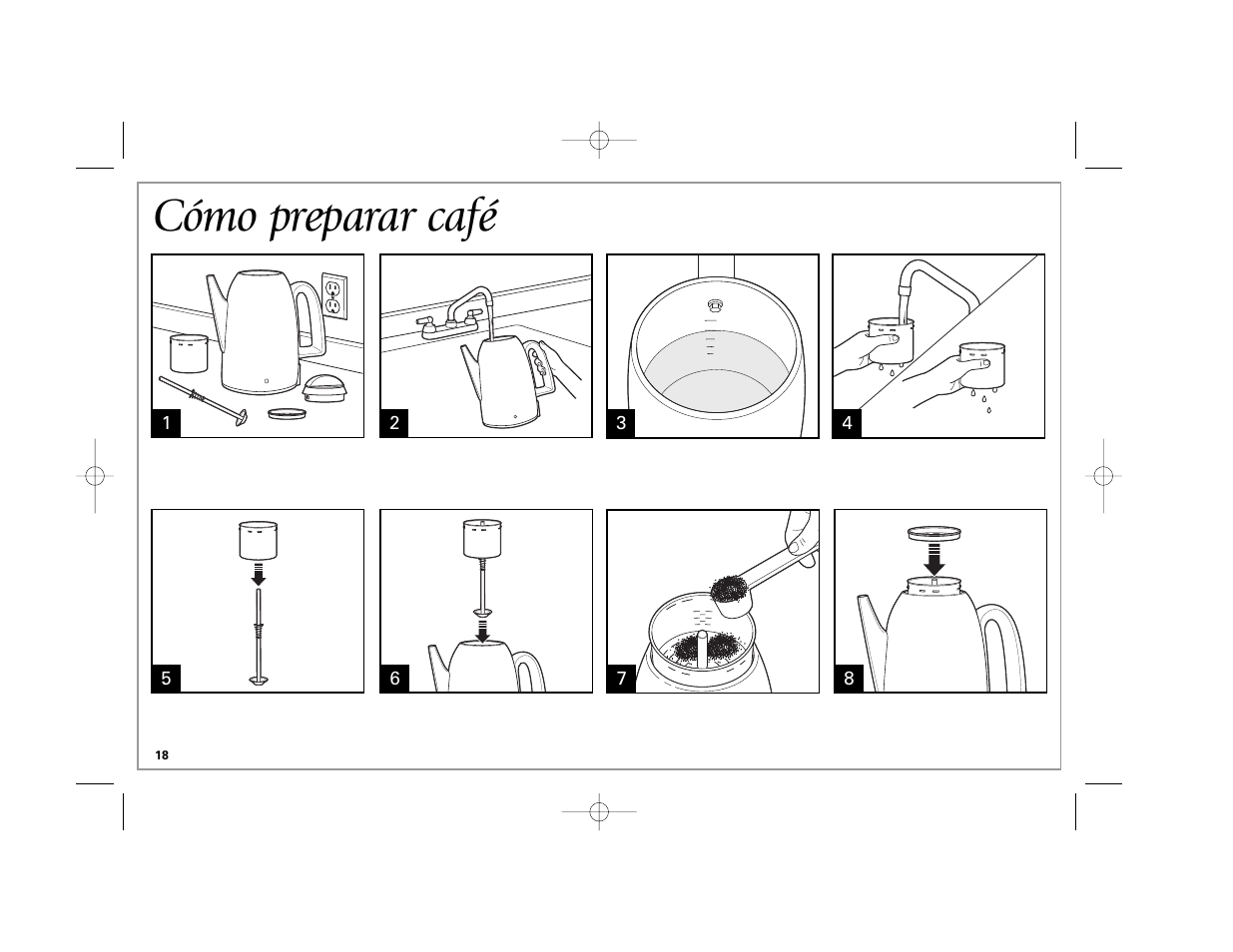 Cómo preparar café | Hamilton Beach 40619 User Manual | Page 18 / 24