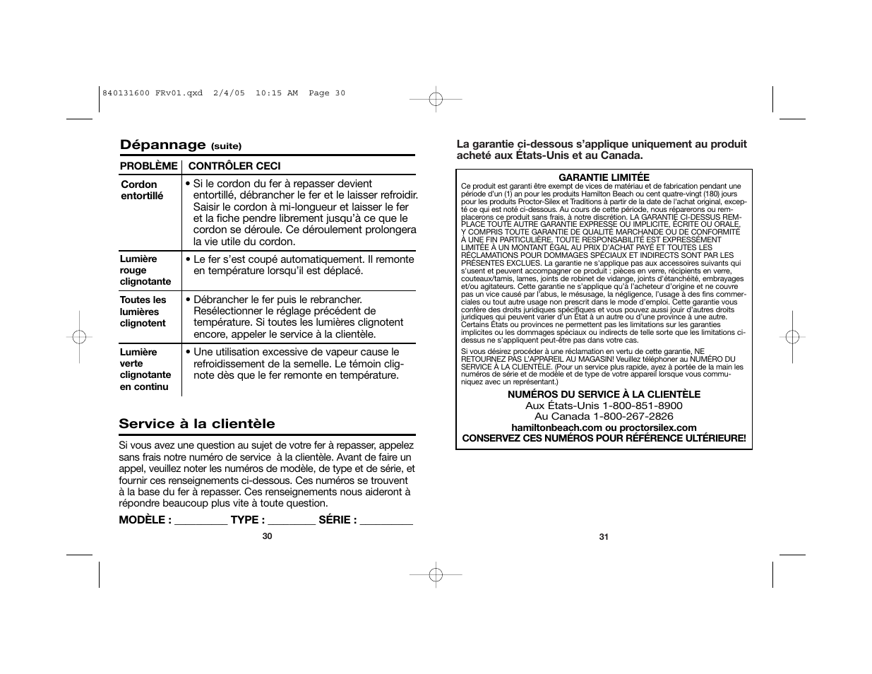 Hamilton Beach 840131600 User Manual | Page 16 / 25