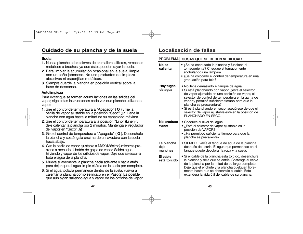 Hamilton Beach 840131600 User Manual | Page 22 / 25