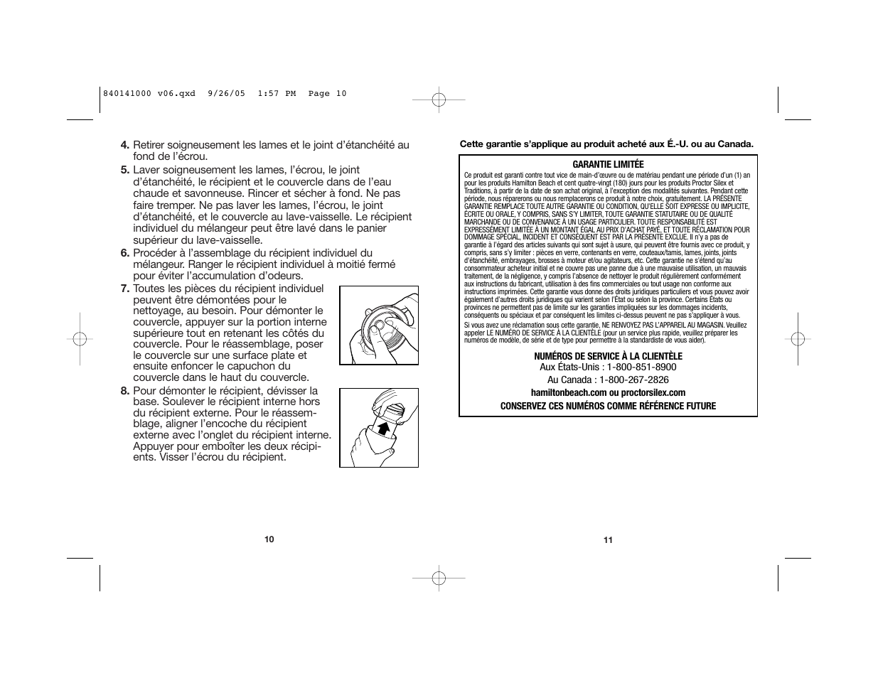 Hamilton Beach Stay or Go 56409 User Manual | Page 6 / 9