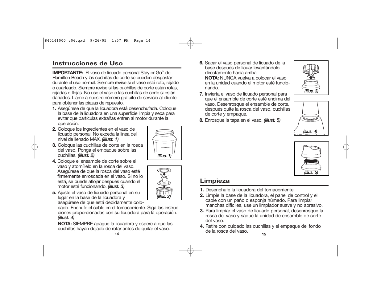 Hamilton Beach Stay or Go 56409 User Manual | Page 8 / 9