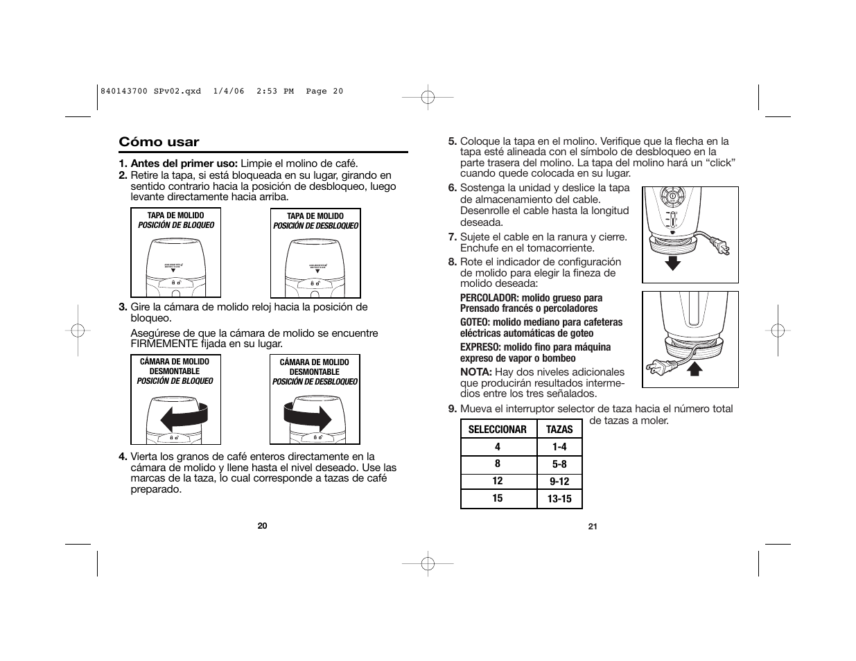 Cómo usar | Hamilton Beach 80365C User Manual | Page 12 / 16