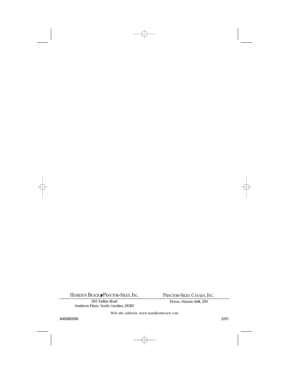 Hamilton Beach 60695 User Manual | Page 12 / 12