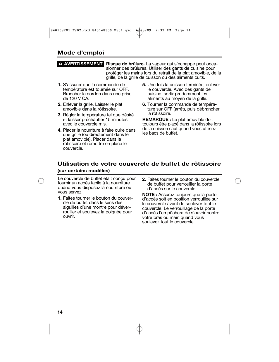 Hamilton Beach 840158201 User Manual | Page 14 / 32