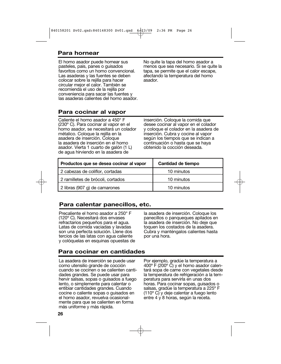 Hamilton Beach 840158201 User Manual | Page 26 / 32