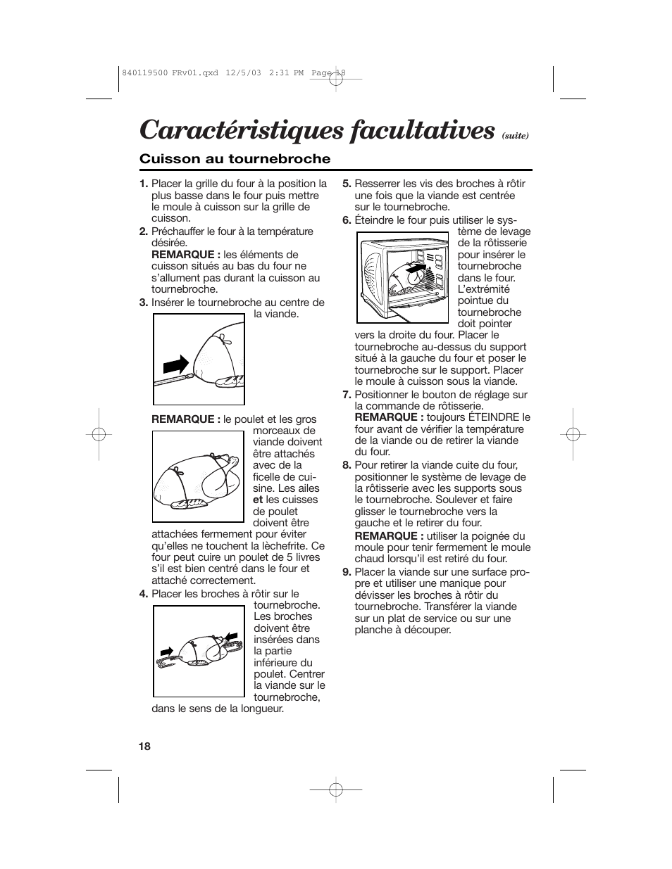 Caractéristiques facultatives | Hamilton Beach 31195 User Manual | Page 18 / 36