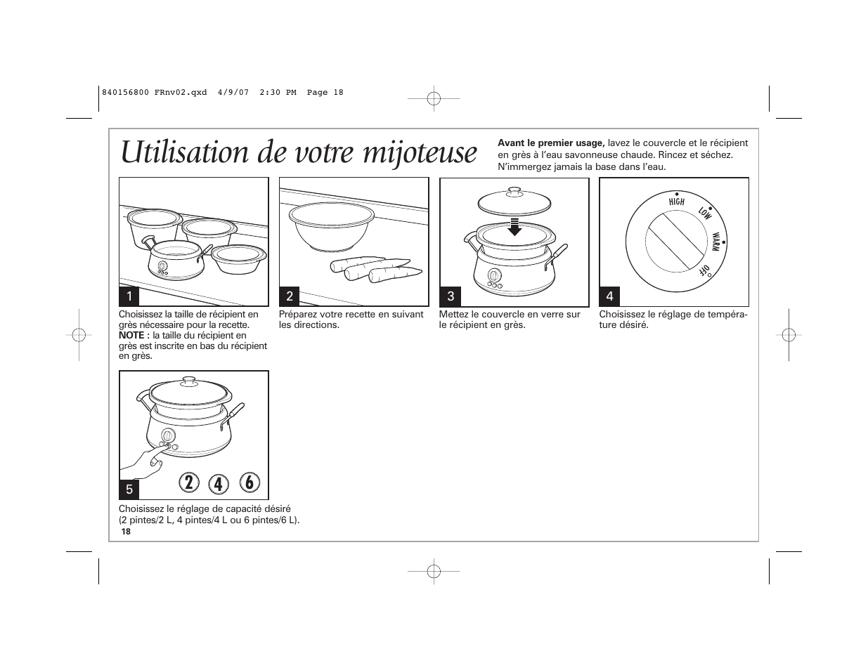 Utilisation de votre mijoteuse | Hamilton Beach 33134C User Manual | Page 18 / 44