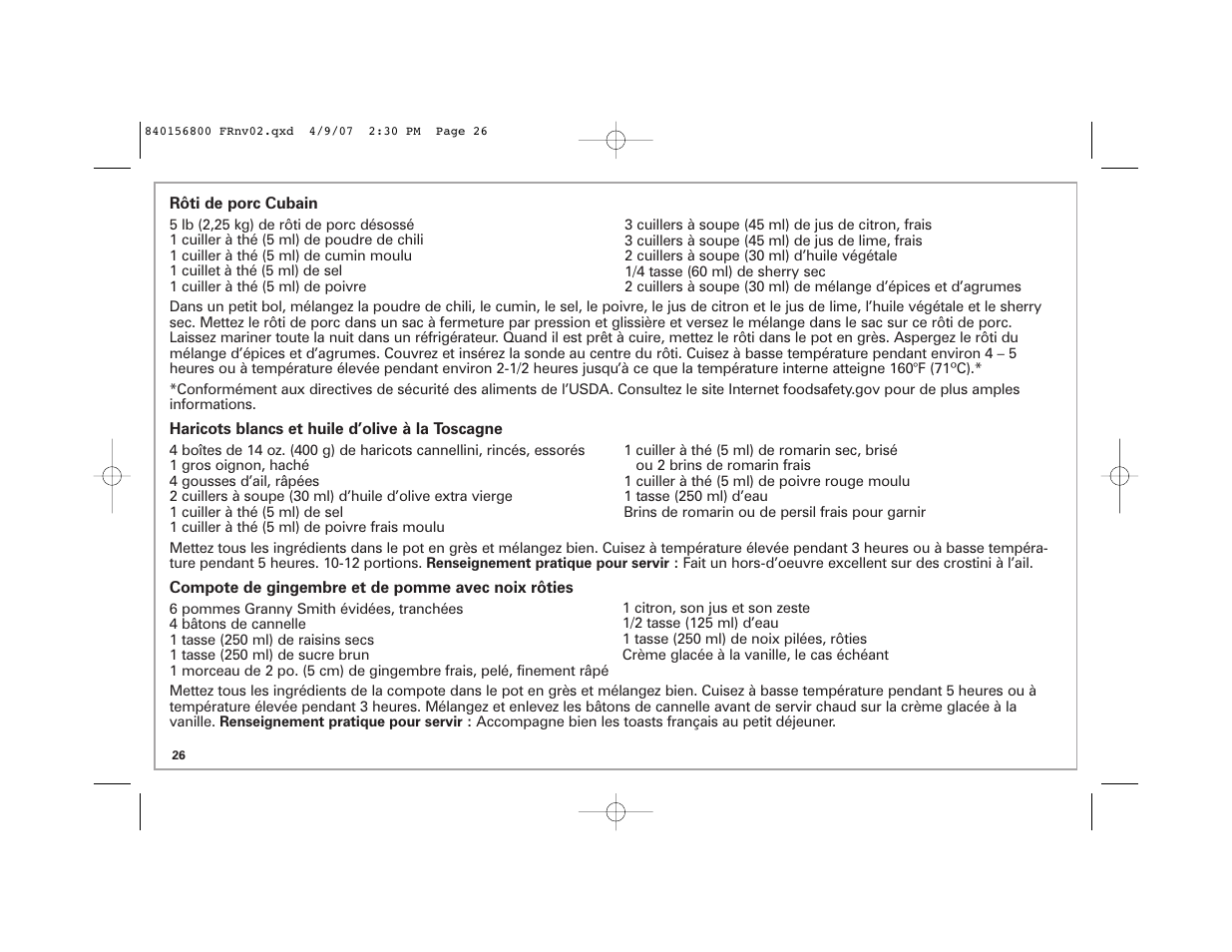 Hamilton Beach 33134C User Manual | Page 26 / 44