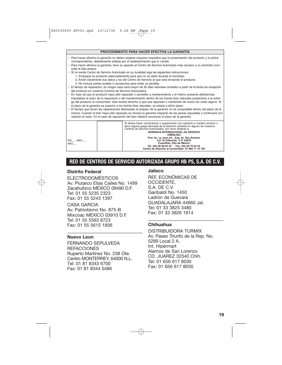 Hamilton Beach 40990 User Manual | Page 19 / 28