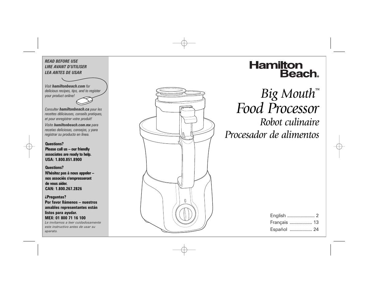 Hamilton Beach 70570C User Manual | 36 pages