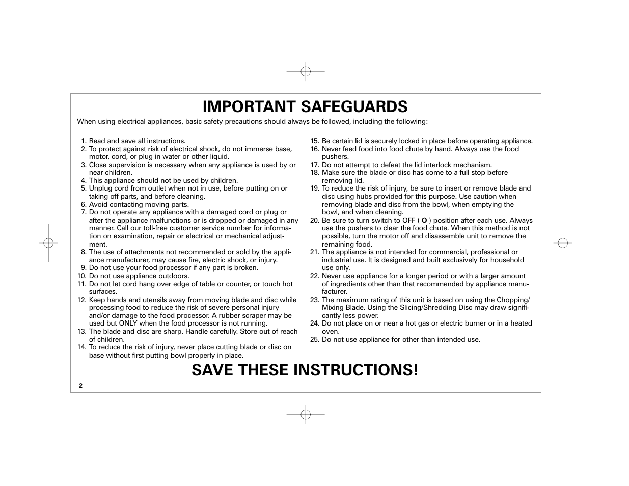 Important safeguards, Save these instructions | Hamilton Beach 70570C User Manual | Page 2 / 36