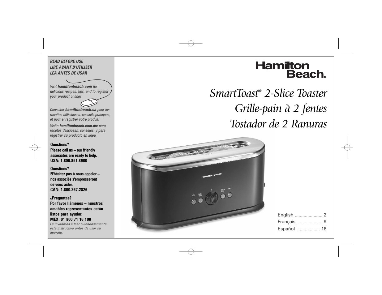 Hamilton Beach 22408 User Manual | 24 pages