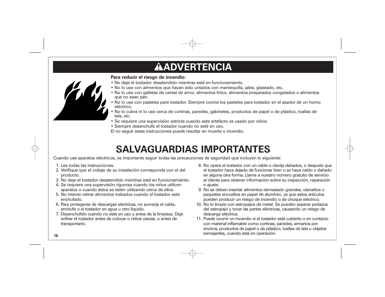 Salvaguardias importantes, W advertencia | Hamilton Beach 22408 User Manual | Page 16 / 24