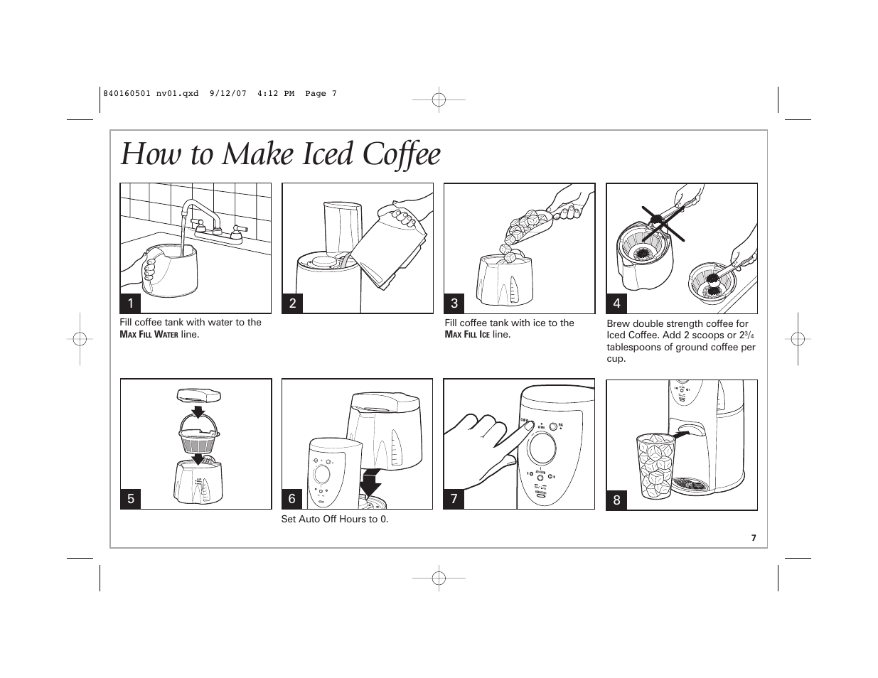 How to make iced coffee | Hamilton Beach BrewStation Deluxe 47451 User Manual | Page 7 / 36
