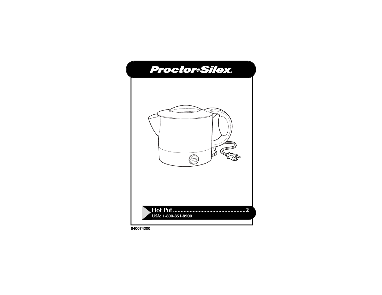 Hamilton Beach 840074300 User Manual | 5 pages