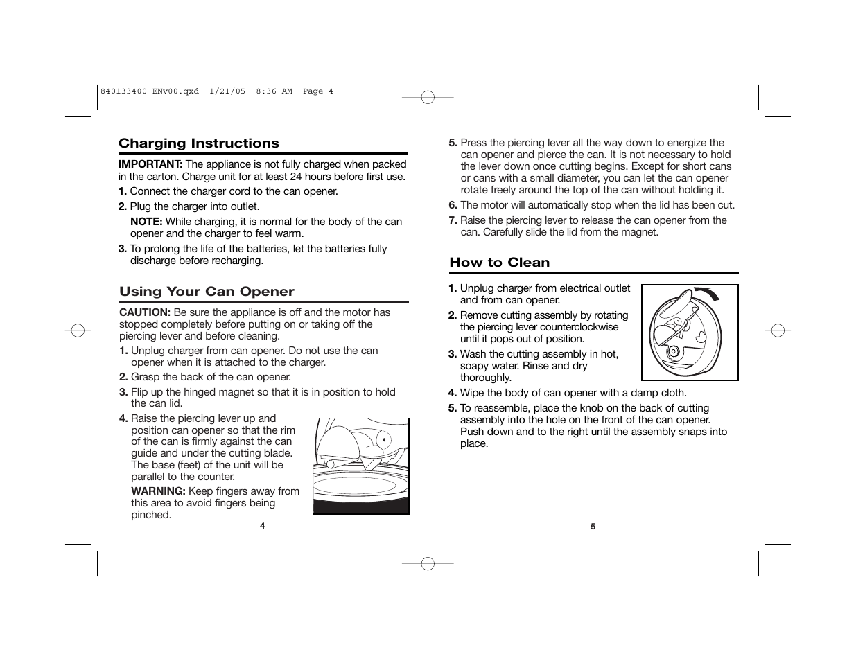 Hamilton Beach Walk-n-Cut 76500 User Manual | Page 3 / 15