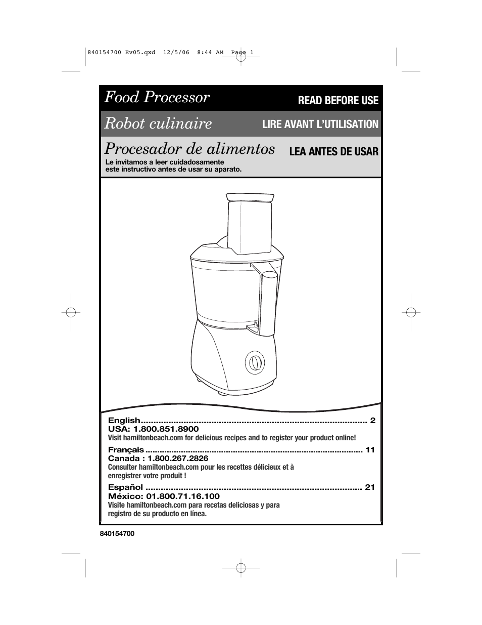 Hamilton Beach 70610C User Manual | 32 pages