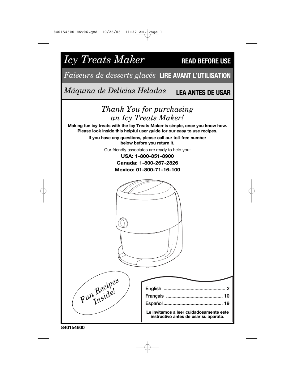 Hamilton Beach 840154600 User Manual | 28 pages