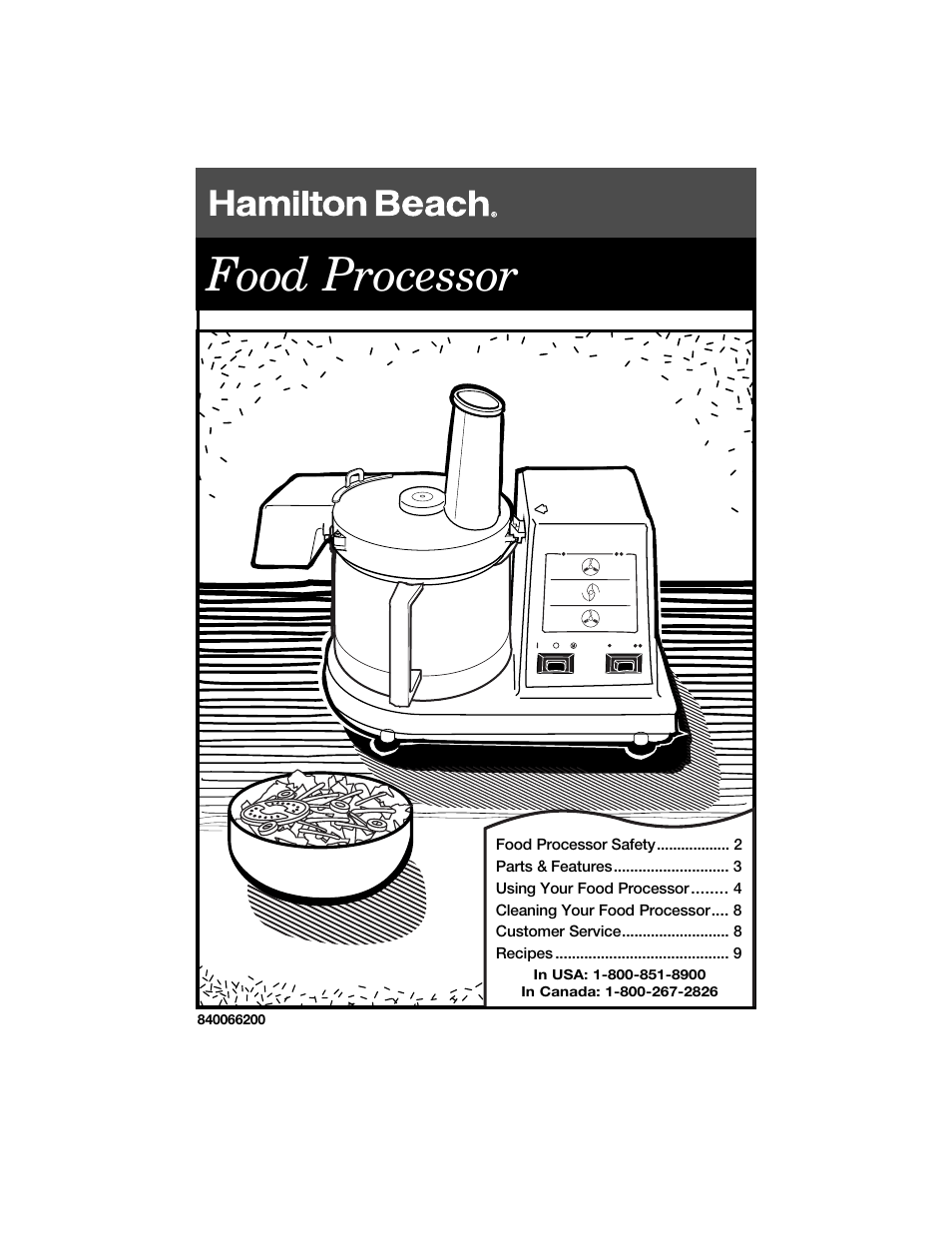 Hamilton Beach 840066200 User Manual | 15 pages