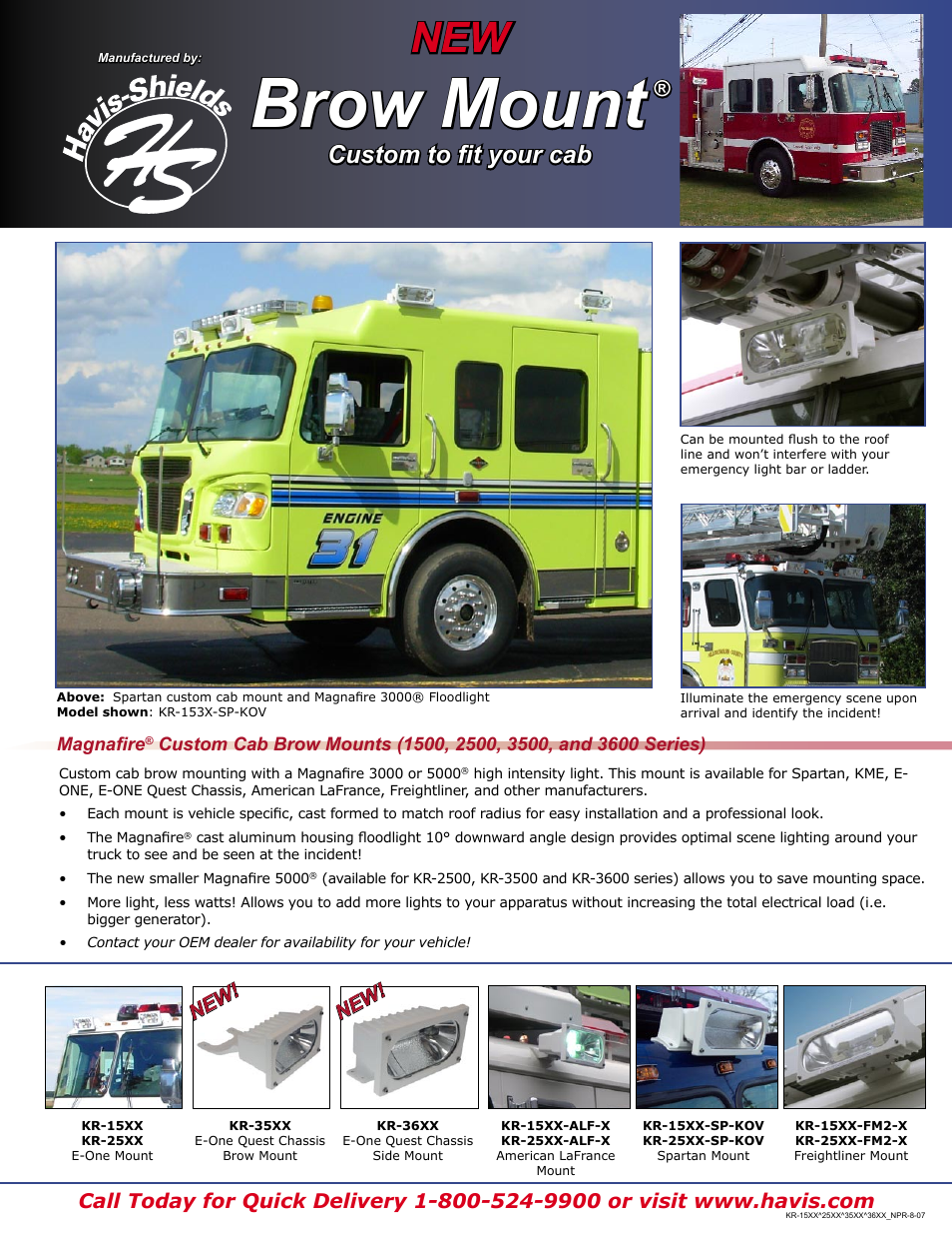 Havis-Shields KR-25XX User Manual | 2 pages