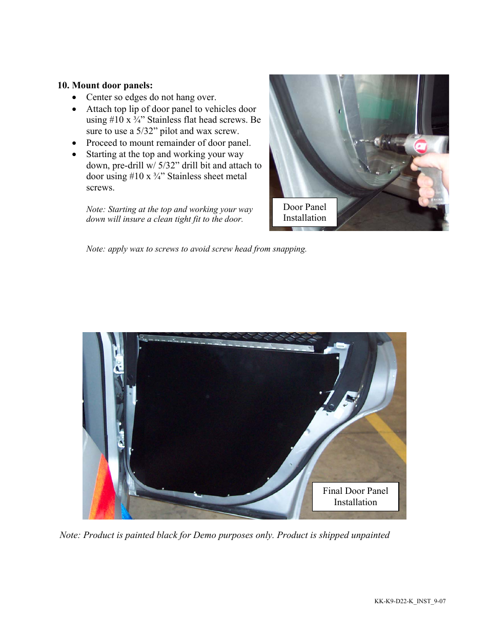 Havis-Shields KK-K9-D22-K User Manual | Page 9 / 11