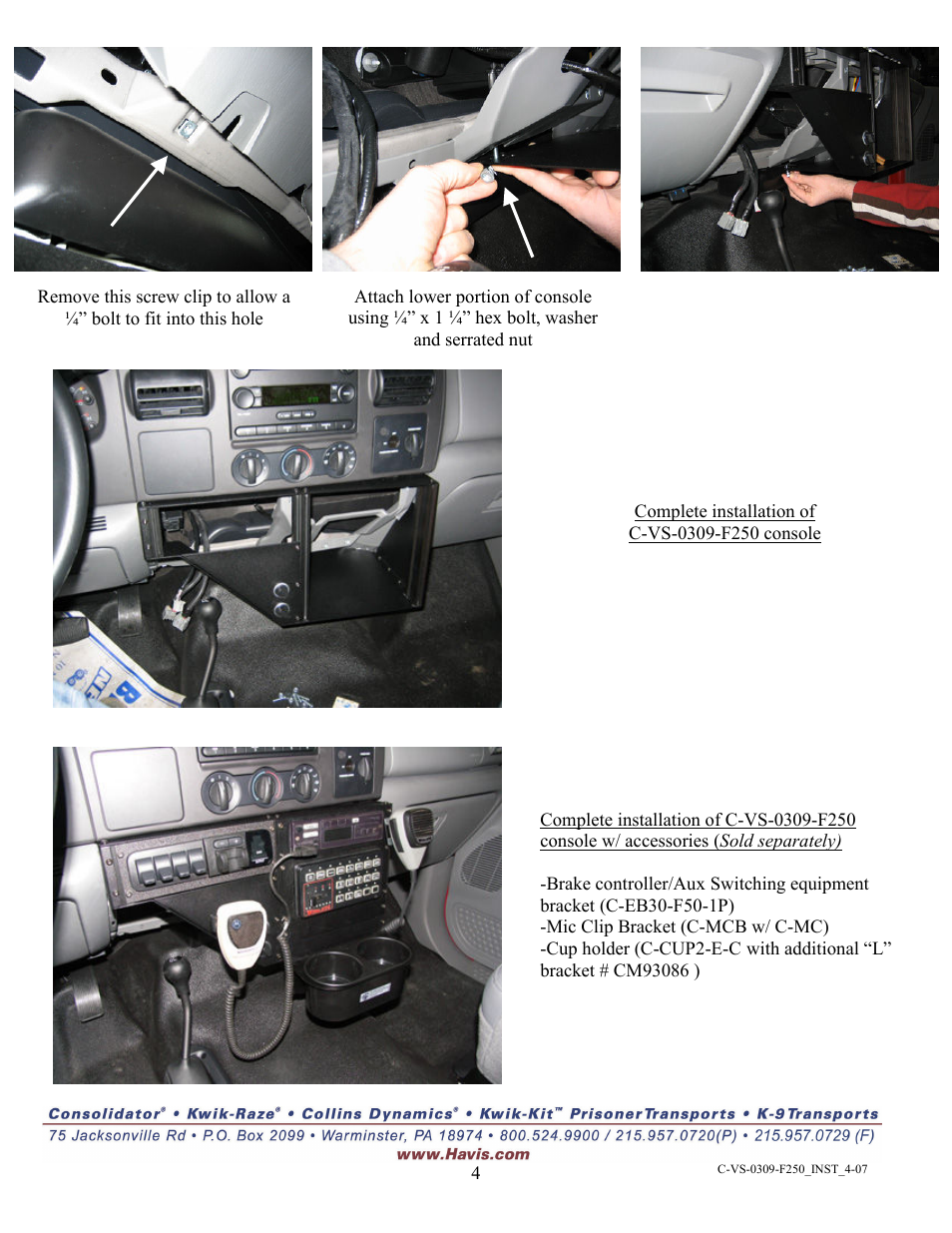 Havis-Shields GSM30023 User Manual | Page 4 / 4