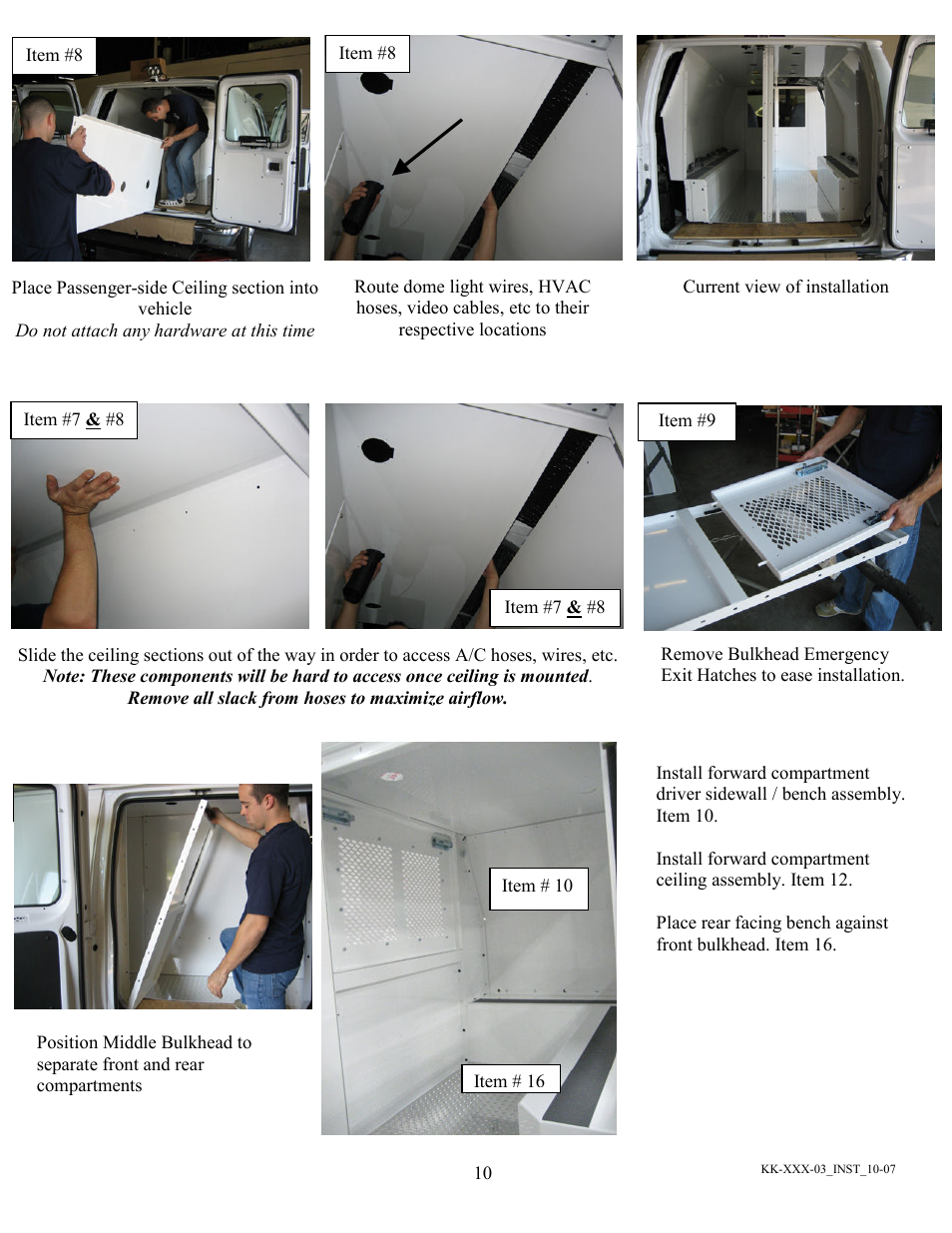 Havis-Shields Kwik-Kit KK-100-03 User Manual | Page 10 / 20