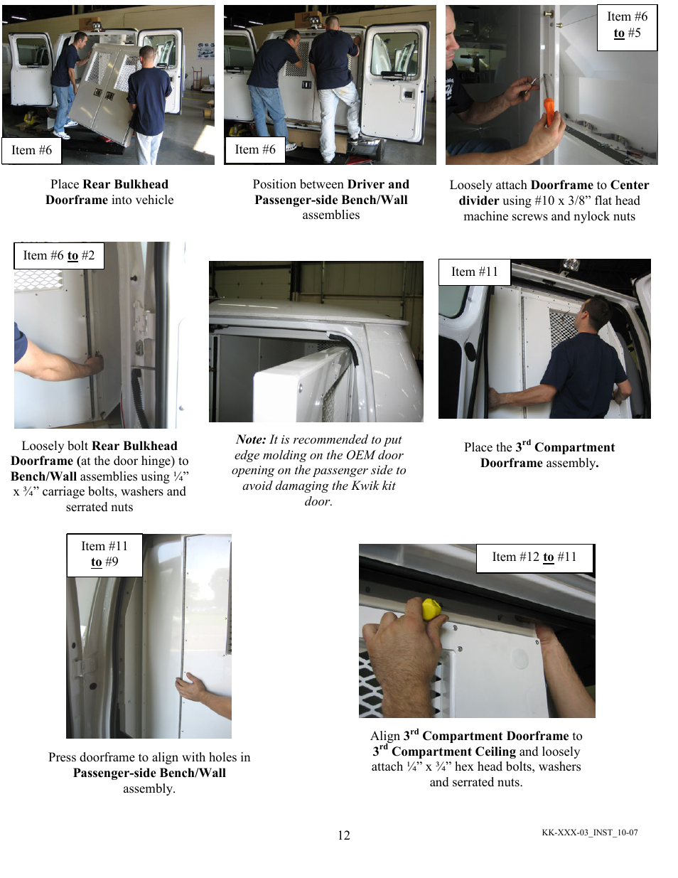 Havis-Shields Kwik-Kit KK-100-03 User Manual | Page 12 / 20