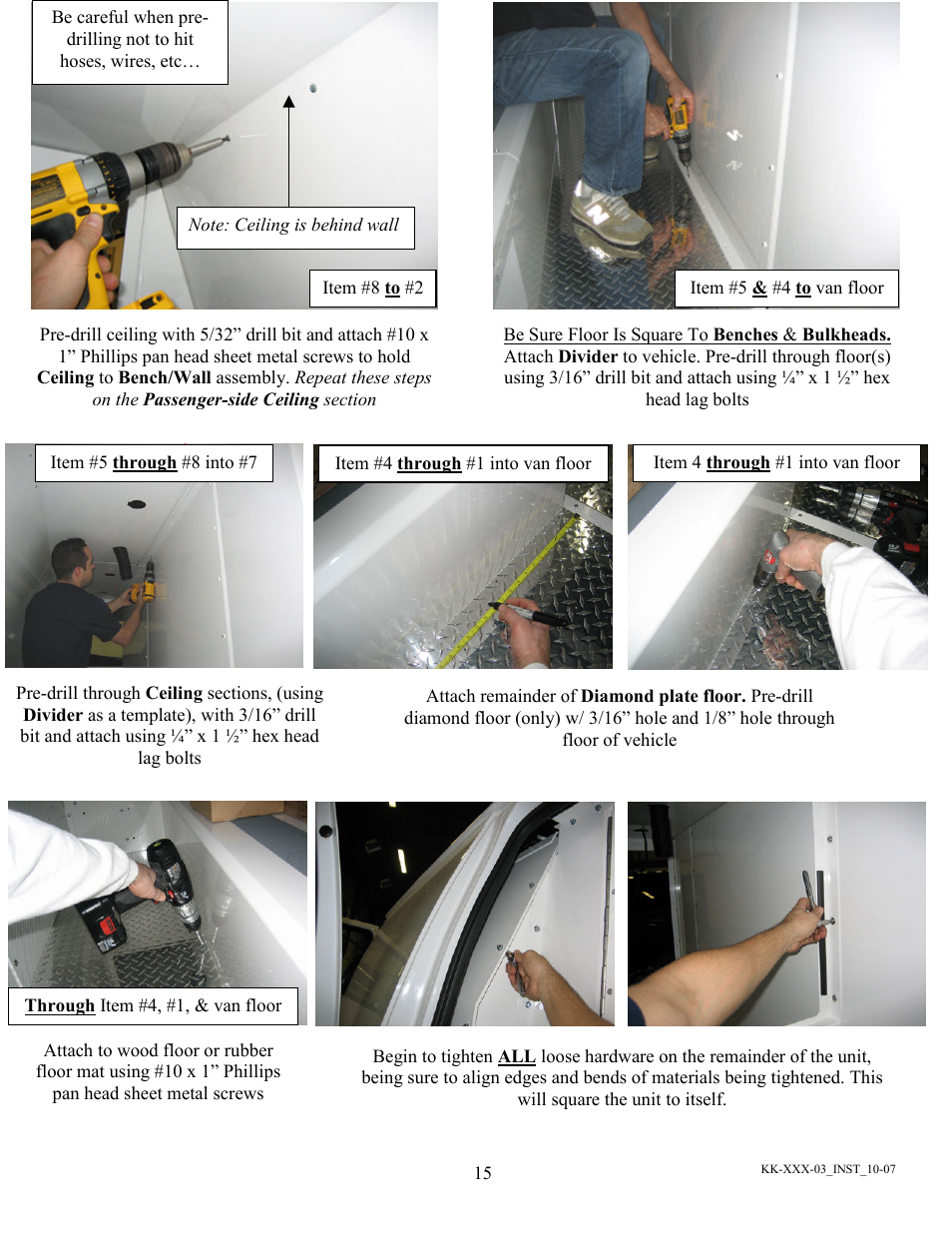 Havis-Shields Kwik-Kit KK-100-03 User Manual | Page 15 / 20