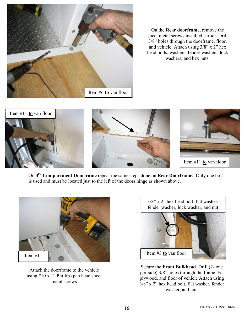 Havis-Shields Kwik-Kit KK-100-03 User Manual | Page 16 / 20