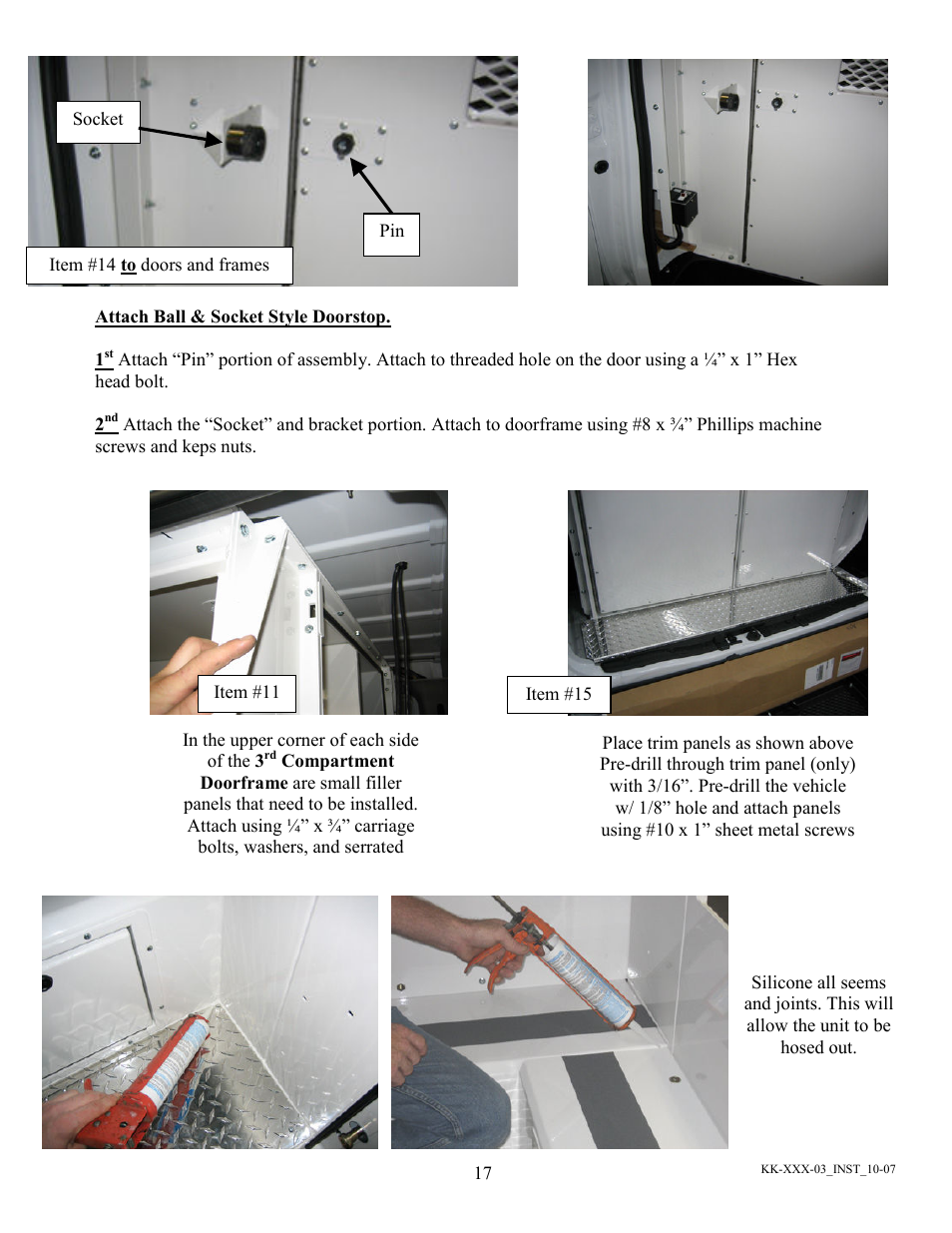 Havis-Shields Kwik-Kit KK-100-03 User Manual | Page 17 / 20