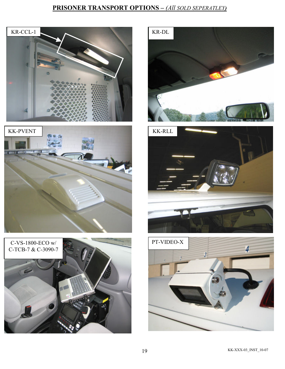 Havis-Shields Kwik-Kit KK-100-03 User Manual | Page 19 / 20