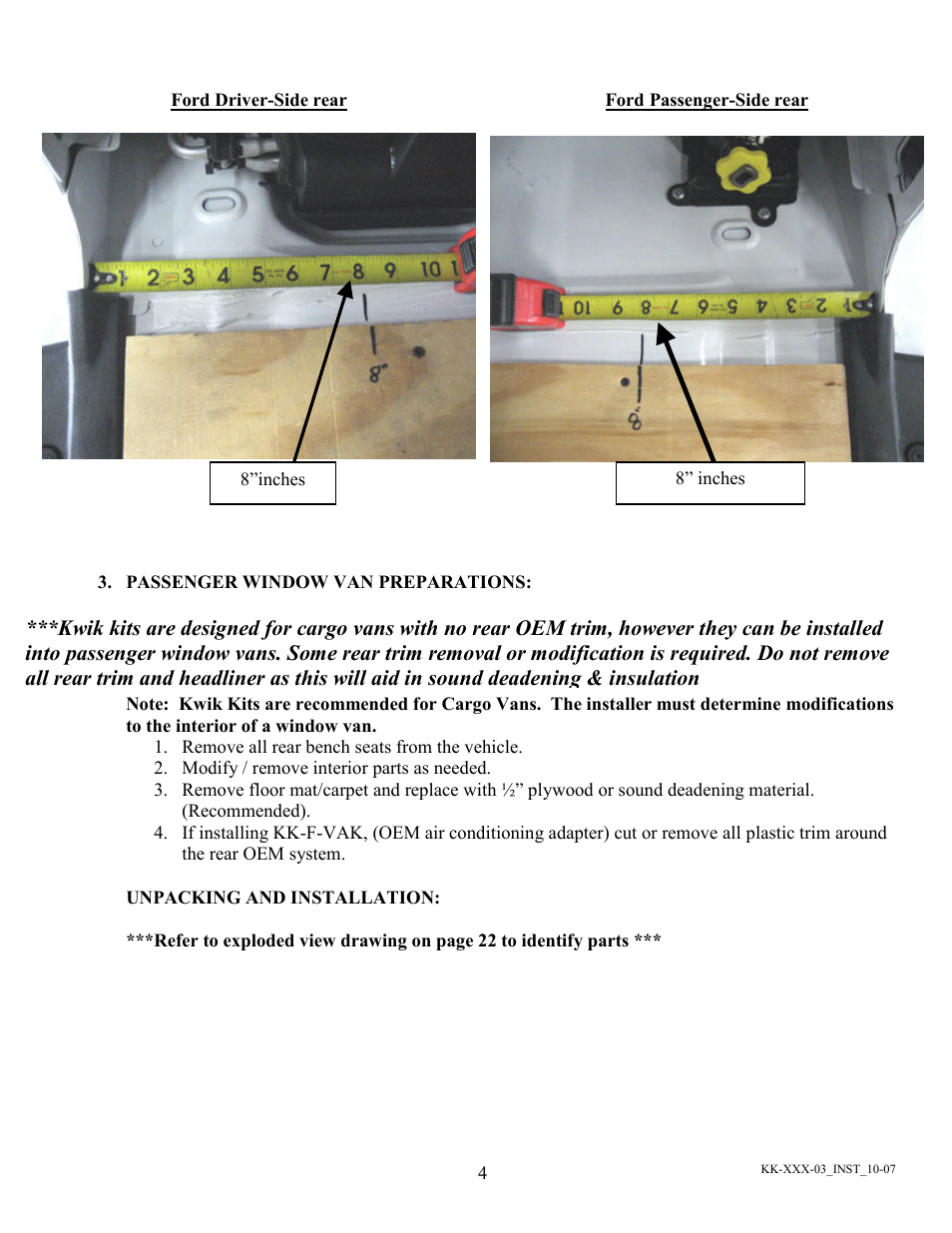 Havis-Shields Kwik-Kit KK-100-03 User Manual | Page 4 / 20
