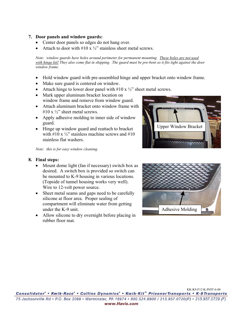 Havis-Shields KK-K9-F12-K User Manual | Page 3 / 3